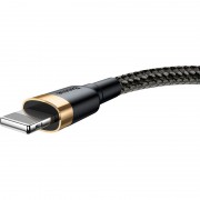 Дата кабель Baseus Cafule Lightning Cable 1.5A (2m) (CALKLF-C) (Золотой / Черный)