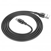 Магнітний кабель для iPhone Hoco X52 "Sereno magnetic" USB to Lightning (1m) (Чорний)