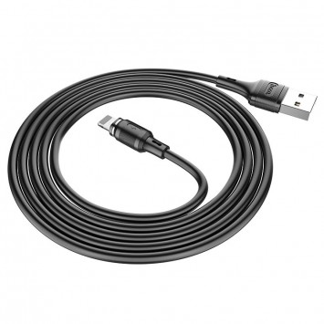 Магнітний кабель для iPhone Hoco X52 "Sereno magnetic" USB to Lightning (1m) (Чорний) - Lightning - зображення 3 