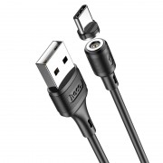 Магнитный кабель Hoco X52 ""Sereno magnetic"" USB to Type-C (1m) (Черный)