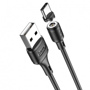 Магнітний кабель Hoco X52 "Sereno magnetic" USB to Type-C (1m) (Чорний) - Type-C кабелі - зображення 1 