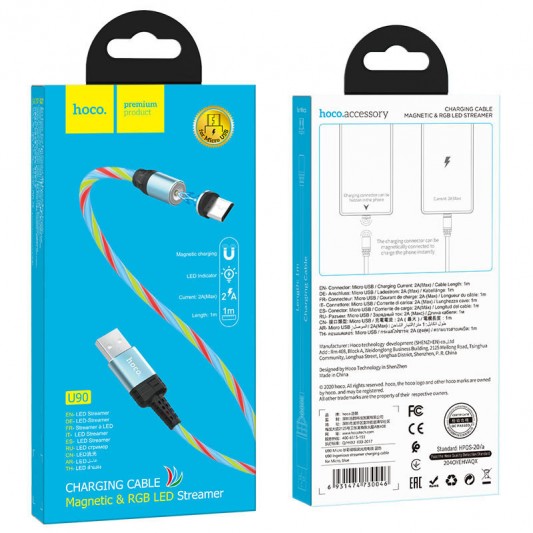 Дата кабель Hoco U90 ""Ingenious streamer"" MicroUSB (1m) - изображение 7