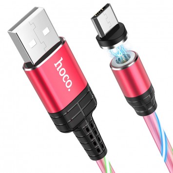 Дата кабель Hoco U90 "Ingenious streamer" MicroUSB (1m) (Червоний) - MicroUSB кабелі - зображення 1 
