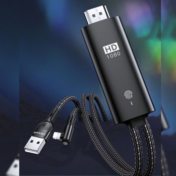 Дата кабель USAMS US-SJ442 U53 Lightning to HDMI (2m) (Чорний) - Combo (універсальні) - зображення 1 