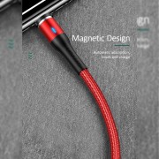 Дата кабель USAMS US-SJ336 U29 Magnetic USB to Lightning (2m) (Червоний)