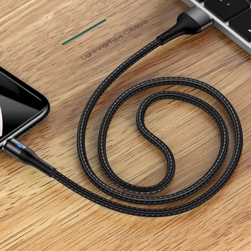 Магнітний кабель Lightning для iPhone USAMS US-SJ336 U29 Magnetic (2m) (Чорний) - Lightning - зображення 2 