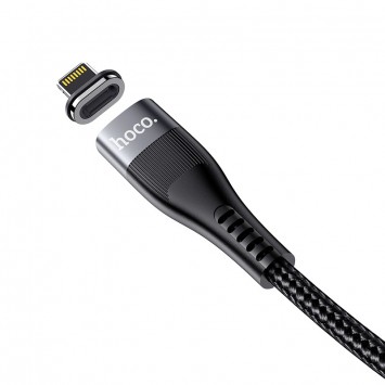 Дата кабелю Hoco U99 Magnetic Type-C to Lightning 100W (1.2m) (Чорний) - Lightning - зображення 3 