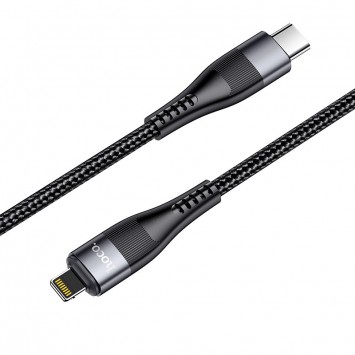 Дата кабелю Hoco U99 Magnetic Type-C to Lightning 100W (1.2m) (Чорний) - Lightning - зображення 5 