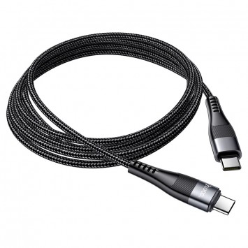 Дата кабель Hoco U99 Magnetic Type-C to Type-C 100W (1m) (Чорний) - Type-C кабелі - зображення 1 