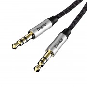 Аудио кабель Aux Baseus Yiven M30 (1m) (CAM30-BS) (Черный / Серебряный)