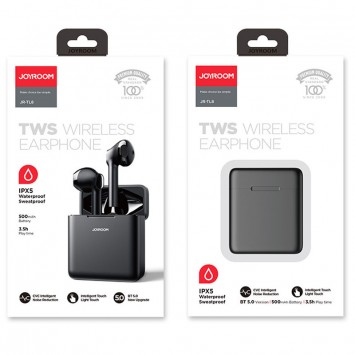 Бездротові навушники TWS Joyroom JR-TL8 (Чорний) - TWS навушники - зображення 3 