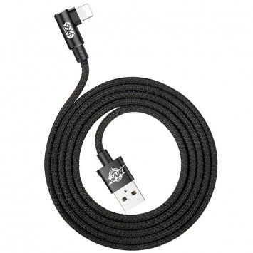Кабель синхронізації Baseus MVP Elbow Lightning Cable 2.4A (1m) (CALMVP) (Black) - Lightning - зображення 1 