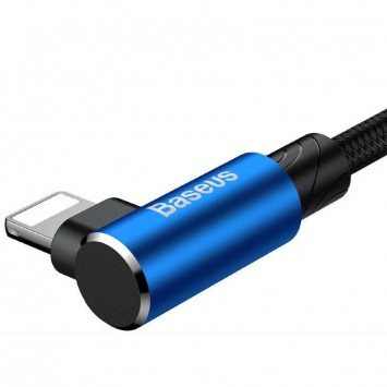 Кабель зарядки на Айфон Baseus MVP Elbow Lightning Cable 2.4A (1m) (CALMVP) (blue) - Lightning - зображення 2 