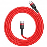 Дата кабель Baseus Cafule Type-C to Type-C Cable PD 2.0 60W (1m) (CATKLF-G) (Червоний)