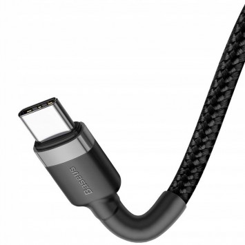 USB кабель Baseus Cafule Type-C to Type-C Cable PD 2.0 60W (2m) (CATKLF-H) (Черный / Серый) - Type-C кабели - изображение 2