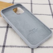 Чехол для Apple iPhone 12 mini (5.4"") - Silicone Case Full Protective (AA) (Серый / Mist Blue)