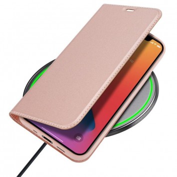 Чехол-книжка для Apple iPhone 12 Pro / 12 (6.1"") - Dux Ducis с карманом для визиток (Rose Gold) - Чехлы для iPhone 12 Pro - изображение 4