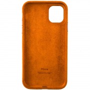 Чехол для Apple iPhone 12 Pro / 12 (6.1"") - ALCANTARA Case Full (Оранжевый)