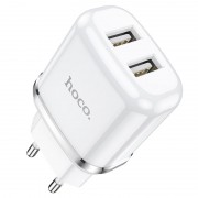 Зарядний пристрій Hoco N4 (2USB/2.4A) (Білий)