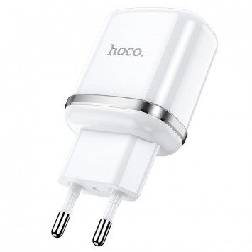 Зарядний пристрій Hoco N4 (2USB/2.4A) (Білий) - Мережеві ЗП (220 В) - зображення 2 