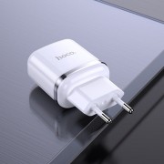 Зарядний пристрій Hoco N4 (2USB/2.4A) (Білий)