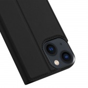Чехол-книжка для Apple iPhone 13 mini - Dux Ducis с карманом для визиток (Черный)