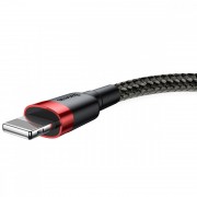 Дата кабель Baseus Cafule Lightning Cable 2.4A (1m) (CALKLF-B) (Красный / Черный)