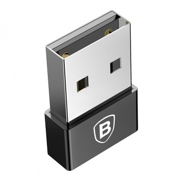 Переходник Baseus Exquisite USB Male to Type-C Female (CATJQ-A01) (Черный) - Type-C кабели - изображение 2
