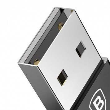 Перехідник Baseus Exquisite USB Male to Type-C Female (CATJQ-A01) (Чорний) - Type-C кабелі - зображення 5 