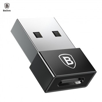 Перехідник Baseus Exquisite USB Male to Type-C Female (CATJQ-A01) (Чорний) - Type-C кабелі - зображення 6 