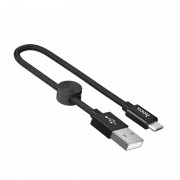 Дата кабель Hoco X35 Premium USB to MicroUSB (0,25m) (Чорний)