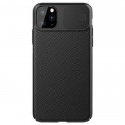 Карбонова накладка для Apple iPhone 11 Pro (5.8"") - Nillkin Camshield (шторка на камеру) (Чорний/Black)