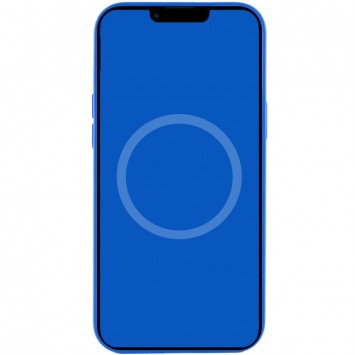 Чехол для Apple iPhone 12 Pro / 12 (6.1"") - Silicone case (AAA) full with Magsafe and Animation (Синий / Capri Blue) - Чехлы для iPhone 12 Pro - изображение 3
