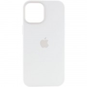 Чехол для Apple iPhone 12 Pro / 12 (6.1"") - Silicone case (AAA) full with Magsafe and Animation (Белый / White)