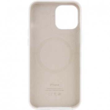 Чехол для Apple iPhone 12 Pro / 12 (6.1"") - Silicone case (AAA) full with Magsafe and Animation (Белый / White) - Чехлы для iPhone 12 Pro - изображение 2