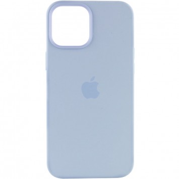 Чехол для Apple iPhone 12 Pro / 12 (6.1"") - Silicone case (AAA) full with Magsafe and Animation (Голубой / Cloud Blue) - Чехлы для iPhone 12 Pro - изображение 1