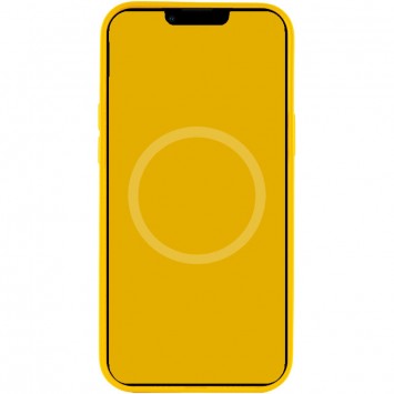 Чохол для Apple iPhone 12 Pro / 12 (6.1"") - Silicone case (AAA) full with Magsafe and Animation (Жовтий / Sunflower) - Чохли для iPhone 12 Pro - зображення 3 