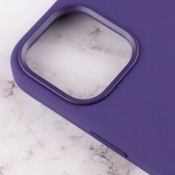 Чехол для Apple iPhone 12 Pro / 12 (6.1"") - Silicone case (AAA) full with Magsafe and Animation (Фиолетовый / Amethyst) - Чехлы для iPhone 12 Pro - изображение 5