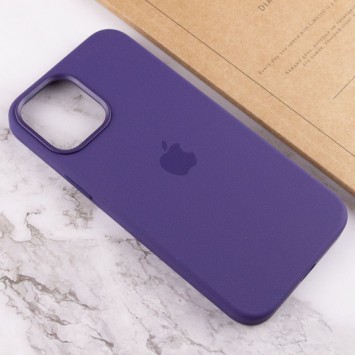 Чехол для Apple iPhone 12 Pro / 12 (6.1"") - Silicone case (AAA) full with Magsafe and Animation (Фиолетовый / Amethyst) - Чехлы для iPhone 12 Pro - изображение 6