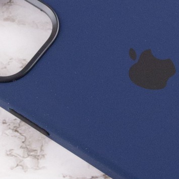Чохол для Apple iPhone 12 Pro / 12 (6.1"") - Silicone case (AAA) full with Magsafe and Animation (Синій / Navy blue) - Чохли для iPhone 12 Pro - зображення 5 