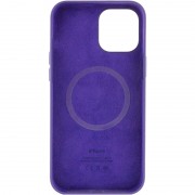 Чехол для Apple iPhone 12 Pro Max (6.7"") - Silicone case (AAA) full with Magsafe and Animation (Фиолетовый / Amethyst)