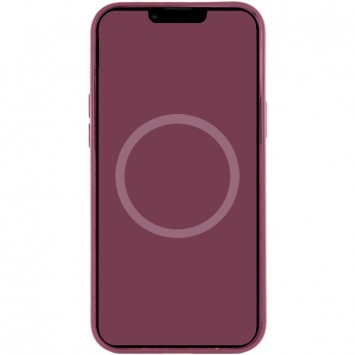Чохол для Apple iPhone 12 Pro Max (6.7"") - Silicone case (AAA) full with Magsafe and Animation (Бордовий / Plum) - Чохли для iPhone 12 Pro Max - зображення 3 
