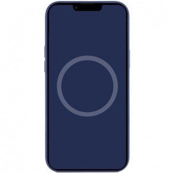 Чехол для Apple iPhone 12 Pro Max (6.7"") - Silicone case (AAA) full with Magsafe and Animation (Синий / Navy blue) - Чехлы для iPhone 12 Pro Max - изображение 3