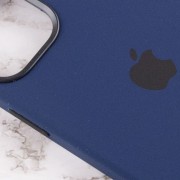 Чехол для Apple iPhone 12 Pro Max (6.7"") - Silicone case (AAA) full with Magsafe and Animation (Синий / Navy blue)