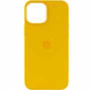 Чехол для Apple iPhone 12 Pro Max (6.7"") - Silicone case (AAA) full with Magsafe and Animation (Желтый / Sunflower)