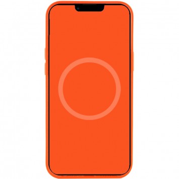 Чохол для Apple iPhone 12 Pro Max (6.7"") - Silicone case (AAA) full with Magsafe and Animation (Помаранчевий / Electric Orange) - Чохли для iPhone 12 Pro Max - зображення 3 