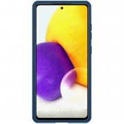 Карбонова накладка для Samsung Galaxy A72 4G/A72 5G - Nillkin Camshield (шторка на камеру) (Синій/Blue)