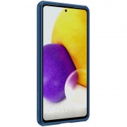 Карбонова накладка для Samsung Galaxy A72 4G/A72 5G - Nillkin Camshield (шторка на камеру) (Синій/Blue)