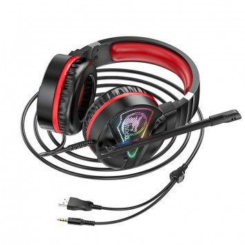 Стерео Навушники Hoco W104 Drift (Червоний) - Провідні навушники - зображення 2 