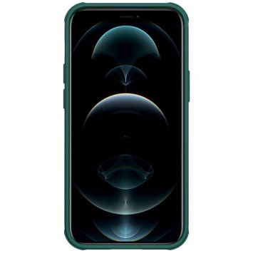 Карбоновая накладка (шторка на камеру) для Apple iPhone 13 (6.1"") - Nillkin Camshield (Зеленый / Dark Green) - Чехлы для iPhone 13 - изображение 1